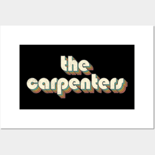 Vintage Carpenters Rainbow Letters Distressed Style Posters and Art